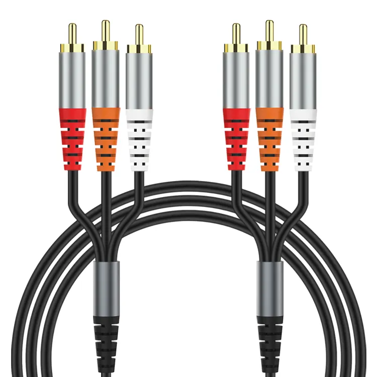 Oem personalizado de alta calidad Car Audio Power Cable 3 Rca Audio Video Cable Av Cable Audio Video