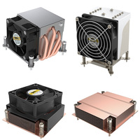 Dissipateurs de chaleur pour boîtier d'ordinateur en aluminium et cuivre sur mesure pour CPU/GPU avec faible niveau sonore 17dB