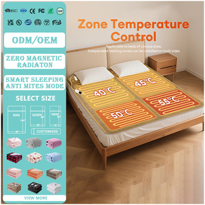 Coperta Elettrica Riscaldante a Infrarossi Lontani con Doppio Controllo, in Fibra di Carbonio e Ciniglia, Misura Queen per l'Inverno - Product Image 3
