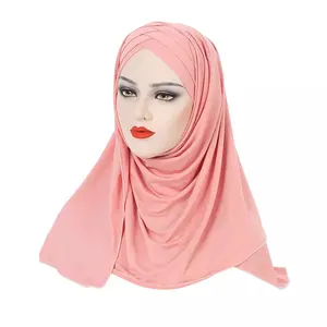 2022 New Style Turban Africain Muslim Turban Headwrap Women Fashion Head Wrap Knitting Printing Satin Hijab Turban For Women