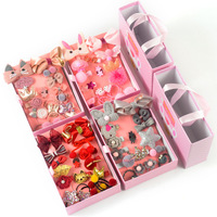 Épingle à cheveux arc-en-ciel de dessin animé 18 pièces/ensemble d'usine vente de coffret cadeau fait à la main pour filles enfants accessoires de cheveux pinces à cheveux fantaisie et mignonnes