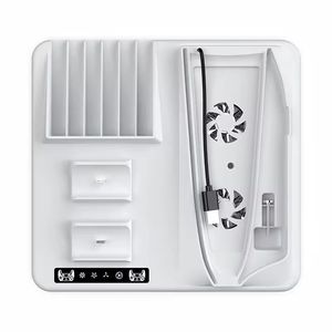 Nuevo soporte de enfriamiento multifuncional Delgado PS5 con 2 bases de carga PS5 Joystick 6 ranuras de almacenamiento de CD para <span class=keywords><strong>Playstation5</strong></span> - Product Image 6