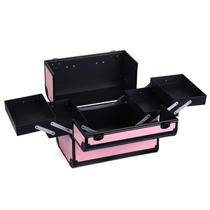 Commode <span class=keywords><strong>professionnelle</strong></span> coiffeur maquilleur Trolley Case maquillage organisateur grande capacité Portable cosmétiques <span class=keywords><strong>valise</strong></span> de rangement - Product Image 1