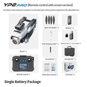 Tốt Nhất YP2 Pro Mini Xách Tay <span class=keywords><strong>Drone</strong></span> Cho Người Mới Bắt Đầu Dual Máy Ảnh 4K UHD Video Capture 360 Cán LED Điều Khiển Từ Xa Màn Hình Nhựa - Product Image 6