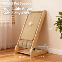 Rascador para Gatos Vertical en Forma de L Grande y Cama para Gatos Todo en Uno, Plegable, Resistente al Desgaste, Tabla de Sisal Antideslizante para Gatos