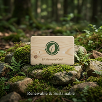 Tarjeta de Membresía RFID de Madera con Código QR VIP de 13.56 MHz, Tarjeta de Membresía de Belleza Orgánica