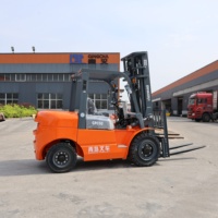 Chariot élévateur diesel compact QingCha 5 tonnes, chariots élévateurs haute performance : idéal pour les opérations d'entrepôt et de logistique