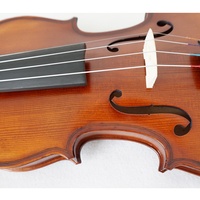 Sinomusik Brand High Quality String Instrument Handmade Red Brown Ebony Fittings Carved Spruce Top Flame Maple Advanced Violin