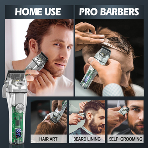DSP-cortadora <span class=keywords><strong>de</strong></span> pelo profesional para salón <span class=keywords><strong>de</strong></span> barbería, recargable por USB, completamente transparente, uso doméstico y <span class=keywords><strong>de</strong></span> peluquero - Product Image 3