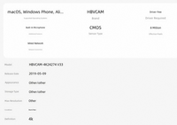 Module de caméra USB 8MP True 4K 30fps IMX274, caméra industrielle pour PC et appareils Android