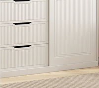 Armoire de rangement à portes coulissantes de luxe léger pour chambre à coucher, petite unité, armoire pour enfants