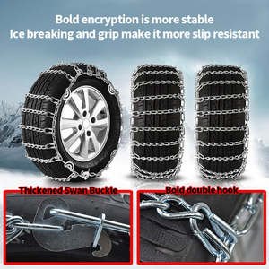 Chaînes <span class=keywords><strong>à</strong></span> <span class=keywords><strong>neige</strong></span> renforcées pour camionnettes Quik <span class=keywords><strong>Grip</strong></span> V-Bar LRS, chaînes de traction pour pneus de camion lourd - Product Image 4