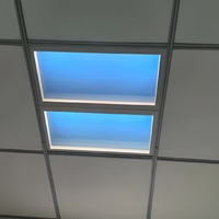 Plafonnier LED à effet de ciel artificiel, panneau lumineux à diffusion Rayleigh, lampe ciel bleu, simulation de lumière du jour pour bureau, hôtel, maison