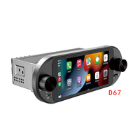 Lecteur DVD de voiture Android D67 à double bouton, écran 6,86 pouces, version Wifi, 2 Din, écran 1k, lecteur DVD de voiture Android 13, moniteur de voiture