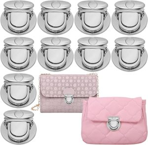 Fermoirs à pression PCS pour sacs à main, fermoirs à boucle pour sacs à main, fermoirs ronds grands en alliage argenté, fermoirs à pression en métal, fermoirs à clip en métal, fermoirs à bec de canard - Product Image 1