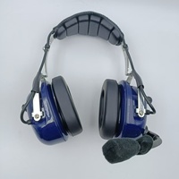 Casque d'aviation HXKK de haute qualité avec micro flexible et câble renforcé pour la communication des pilotes, utilisation générale en avion