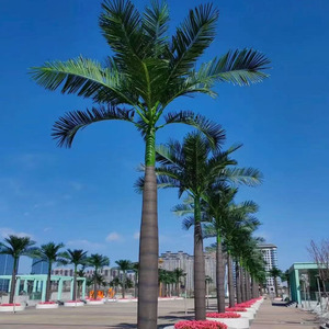 Palmera de fibra de vidrio impermeable para exteriores de 8 pies para decoraciones de eventos <span class=keywords><strong>festivos</strong></span>, palmera King de 5m - Product Image 3