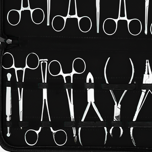 Professional Body <b>Piercing</b> Tools Body <b>Piercing</b> <b>Kit</b> <b>Ear</b> Lip Navel Nose Round Open Septum <b>Piercing</b> Clamp - Product Image 1