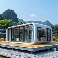 Maisonnette Apple Cabin, résistante aux chocs, préfabriquée, mobile, modulaire, type capsule, pour maison de vacances, hôtel de plage