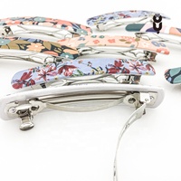 Harucanyuan — Barrettes pour petites filles, avec impression UV personnalisée, Clips pour cheveux en forme de fleur, pour enfants