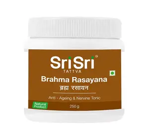 מוצר צמחים הודי שרי שרי איורוודה ברחהמה רסאיאנה - אנטי אייג'ינג וטוניק עצבים, 250 גרם