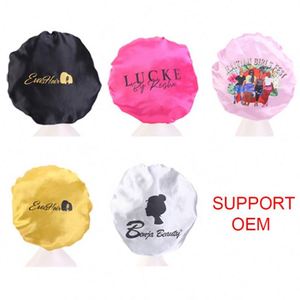 GTOP Vente en gros de bonnets en satin doux à double couche avec logo personnalisé pour un usage quotidien en extérieur, décontracté, unisexe, ajustables, toutes saisons - Product Image 3