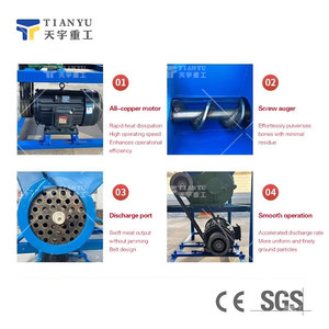 Équipement de broyage de <span class=keywords><strong>viande</strong></span> à grande échelle pour élever des chiens tortues crocodiles poulets poissons cochons serpents - Product Image 5