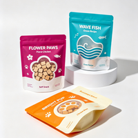 Pochette robuste conçue pour les biscuits pour animaux de compagnie avec laminage haute résistance, finition lisse et impression de marque privée