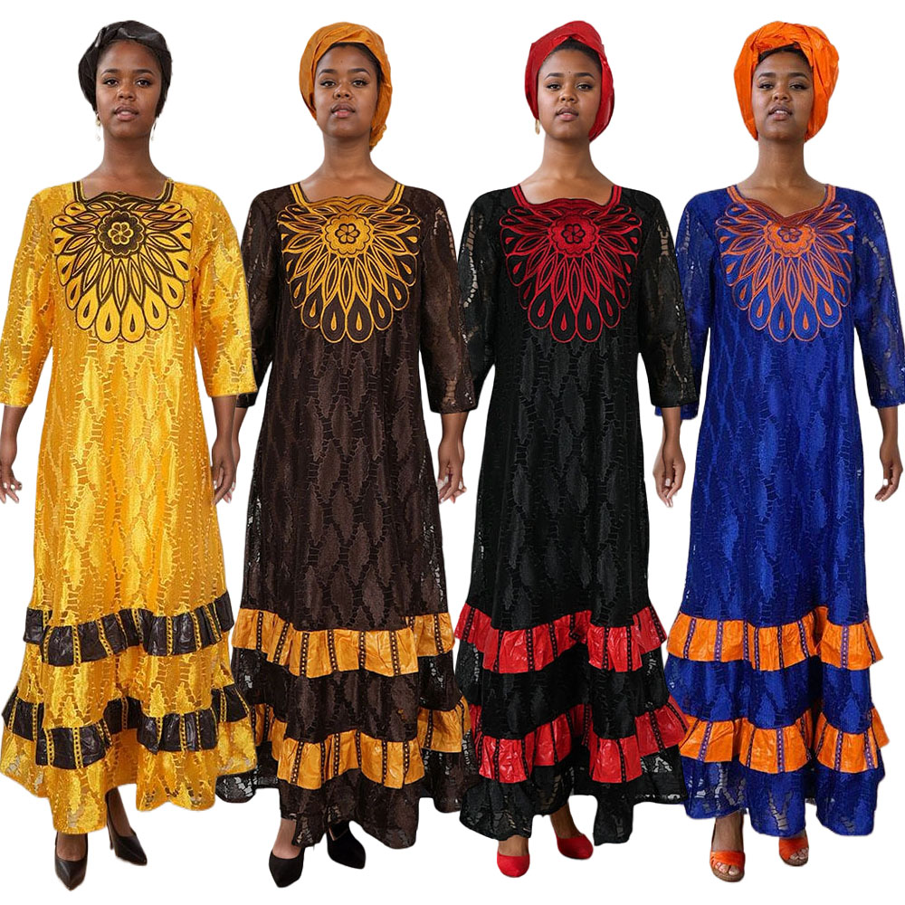sachin and babi light blue dress African Print and Embroidered Dresses For Women – Ray Darten main image 0