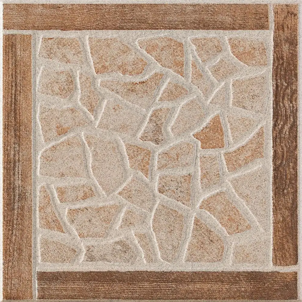 Azulejo de suelo de cerámica para restaurante rústico gris antideslizante