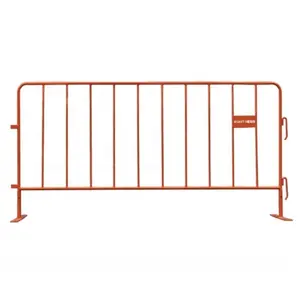 Portable barrier railing metal galvanized crowd control barriers fence panels for traffic road safety