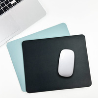 Tapis de Souris en PU Antidérapants et Imperméables pour Bureau et École, Napperons en Similicuir Personnalisables avec Logo, Cadeaux Promotionnels pour Entreprises - Vente Flash