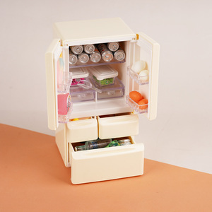 Nuevo Mini Refrigerador de Doble Puerta para Muebles en <span class=keywords><strong>Miniatura</strong></span> 2026, Escala 1:12, Juguete de Escena de Cocina para Casa de Muñecas - Product Image 2