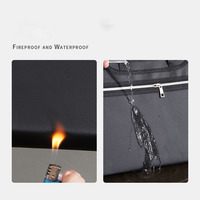 Porte-documents ignifuge portable en PP, grande capacité A4, pour le bureau et les affaires