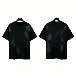 Camiseta de Hombre al por Mayor, Estilo Hip Hop, Personalizada, Unisex, Vintage, Lavada, 260g, 100% Algodón, Tejido de Punto, Corte Holgado - Product Image 3