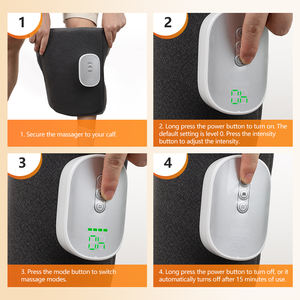 Massaggiatore per gambe senza fili per la circolazione massaggiatore elettrico a compressione d'aria per polpaccio massaggiatore per gambe senza fili - Product Image 5