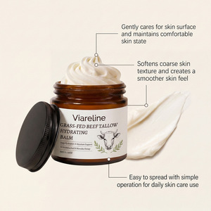 Bálsamo hidratante de sebo de animales alimentados con pasto, crema ligera hidratante no pegajosa para una piel facial suave, cuidado diario - Product Image 5