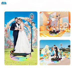 Plateforme de photomaton 360° CST 80cm avec caméra 3D automatique pour selfies et vidéo, idéale pour mariages et événements - Product Image 2