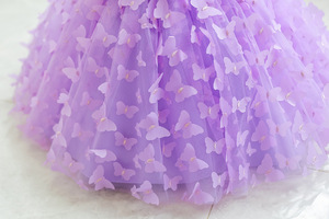 <span class=keywords><strong>Robe</strong></span> de soirée de luxe pour fille, style princesse, en tulle à volants, bouffante, violette, pour <span class=keywords><strong>cocktail</strong></span>, fête, club, cérémonie - Product Image 6