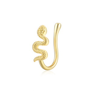 CANNER Anillo de Nariz en Forma de Serpiente, Sin Perforación, Clip para la Nariz, Plata S925 Chapada en Oro, Regalo para Mamá - Product Image 6