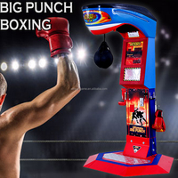 Super Blaster King Machine de boxe grand équipement de jeu d'arcade Joystick à pièces pour enfants Mesure de la force du poing Sport amusant