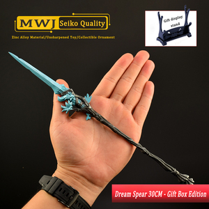 <span class=keywords><strong>Elden</strong></span> <span class=keywords><strong>Ring</strong></span> 30CM Full Metal Dream Spear Cast Technique-Game Peripheral Anime Sword para coleccionables Display Stands Comes Gift Box - Product Image 5