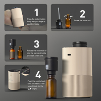 Diffuseur d'aromathérapie sans eau, sans fil, rechargeable, 100% huile pure, facile à utiliser, portable, pour hôtel et maison, 1 an