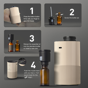 User-Friendly Wireless Rechargeable Aromatherapy Device with Accessories for Travel Convenience - Product Image 3