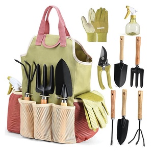 9-Piece Industrial Outdoor <strong>Garden</strong> <strong>Tool</strong> <strong>Set</strong> with Scissors for Gardening Landscaping &amp; Terrace Use-Gift - Product Image 1