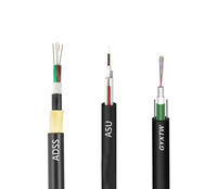 Câble à fibres optiques aérien autoportant en forme de 8, 48 cœurs G652D LSZH, pour télécommunications, vente en gros