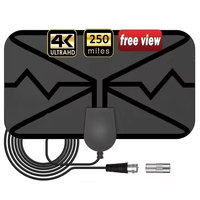 2024 Indoor-TV-Antenne Smart Amplified Signal Booster HDTV-Unterstützung 4K 1080p Qualität Digitale Antenne Verbesserte Leistung Kunststoff