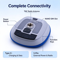Peralatan Survei GNSS RTK Stonex S6II Lite Profesional, Penerima GPS Base Rover IMU, Berperingkat IP68, Suhu Operasi -30~65
