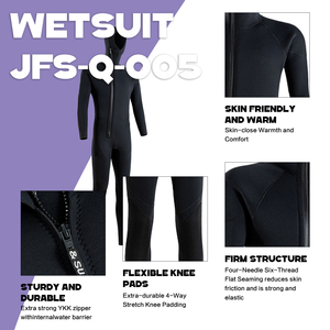 Wholesale Black Front Zipper Dive Suit 1.5mm 3MM 5MM 7mm CR Neoprene Custom Spearfishing <b>Wetsuit</b> Q-005 3mm <b>Wetsuits</b> Neoprene Ful - Product Image 2