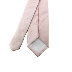 Shengzhou Fabricant Vente en gros Cravate personnalisée Jacquard tissé gros-grain <span class=keywords><strong>Repp</strong></span> couleur unie luxe hommes 100% Cravates en soie Nude - Product Image 6